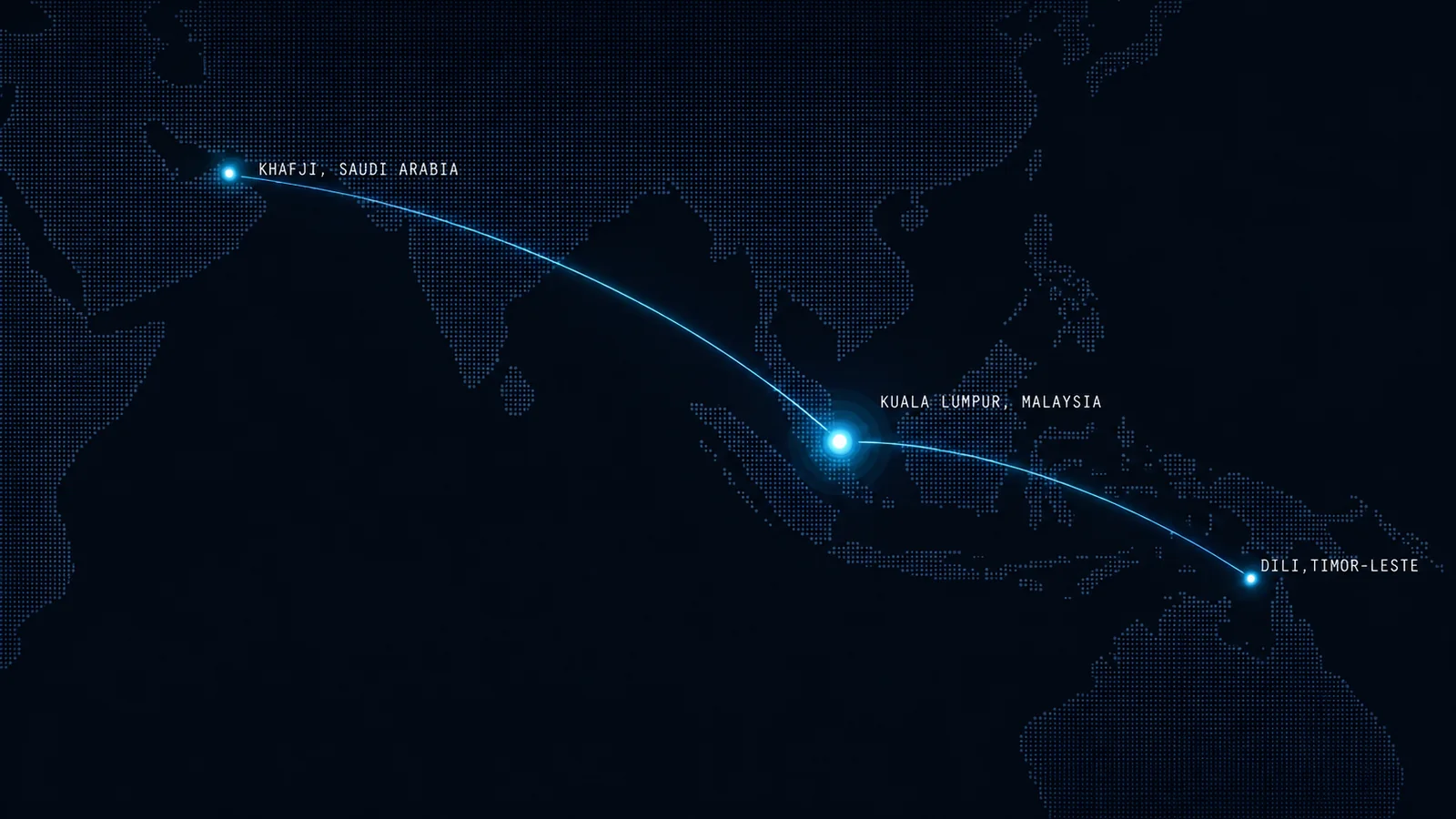 Weststar Engineering presence: Khafji (Saudi Arabia), Kuala Lumpur (Malaysia), Dili (Timor-Leste)