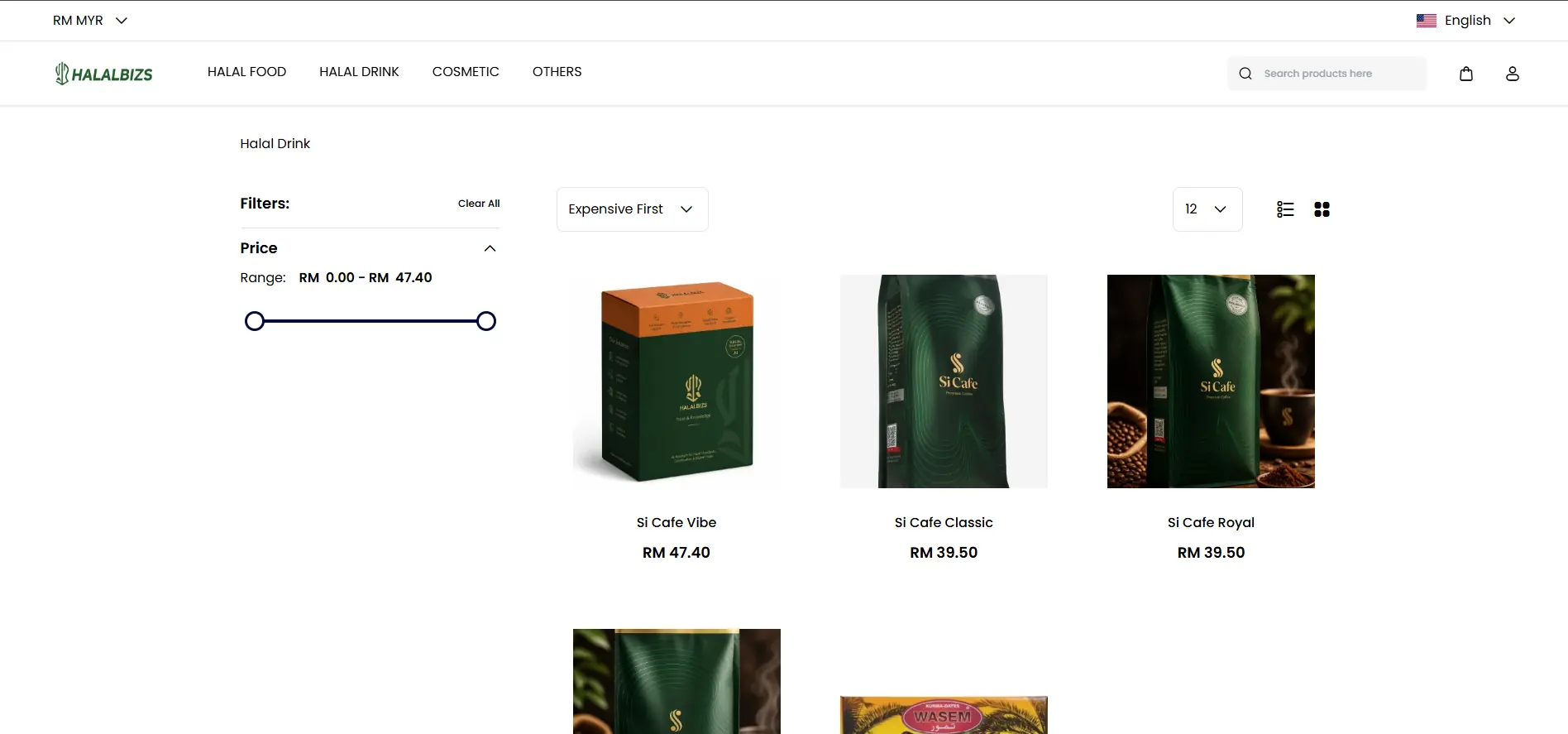 HalalBizs category listing