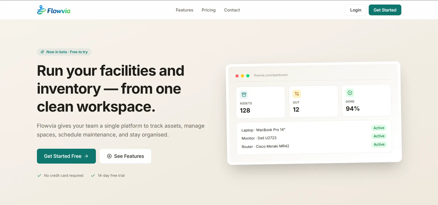 Flowvia — facilities and inventory SaaS